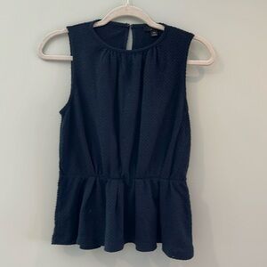 Jcrew women’s top, size xs, navy blue.